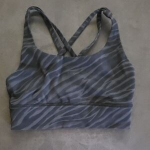 Sz 2 Lululemon Athletica Black Zebra Sports Bra